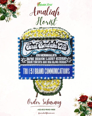 Papan Bunga Duka di Pariaman Timur