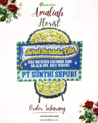 Papan Bunga Duka di Pariaman Timur
