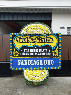 Papan Bunga Duka di Pariaman Timur